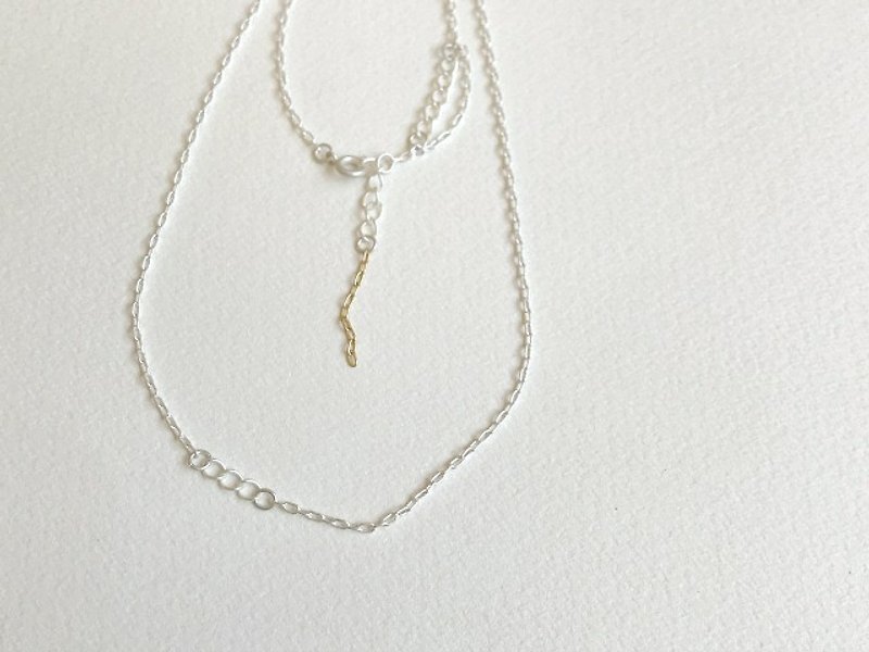 麦（necklace/White Silver color） - 项链 - 其他金属 银色