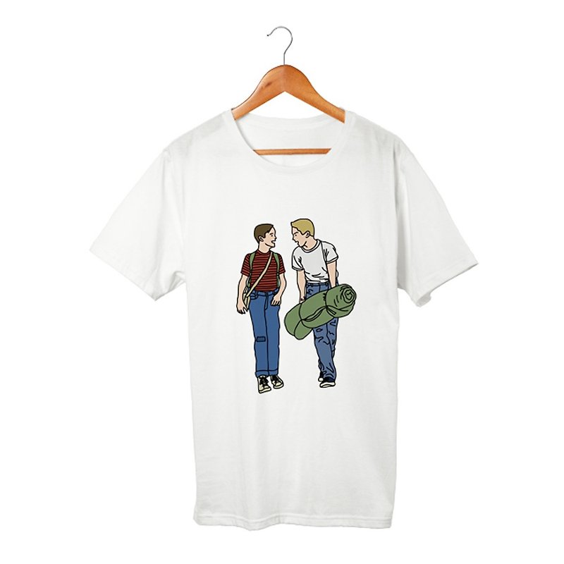 Gordie & Chris Tシャツ - 男装上衣/T 恤 - 棉．麻 白色