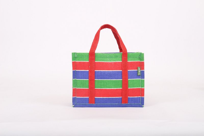 就爱台市集小潮麻包 Market Tote Bag7 - 手提包/手提袋 - 其他材质 多色