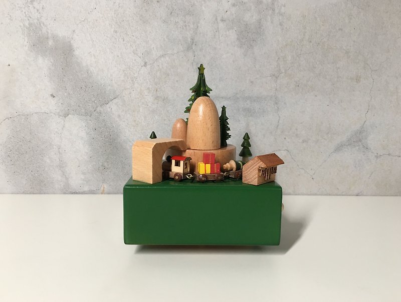 【TAB】木质动态音乐盒－北欧圣诞树款/定制化/刻字/疗愈小物 - 摆饰 - 木头 