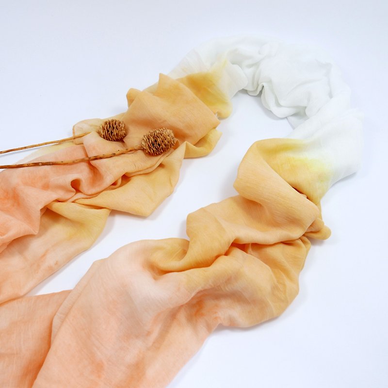 橘天使 手染围巾 丝巾 - 丝巾 - 其他材质 橘色