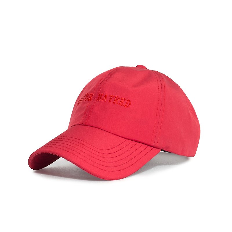 Recovery x Solo 联名BITTER HATRED球帽 - 帽子 - 聚酯纤维 红色