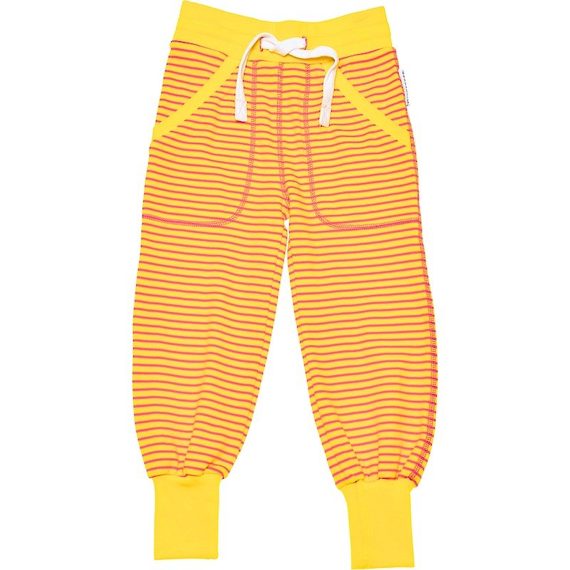瑞典有机棉长裤1岁至8岁  黄色 - 童装裤 - 棉．麻 黄色