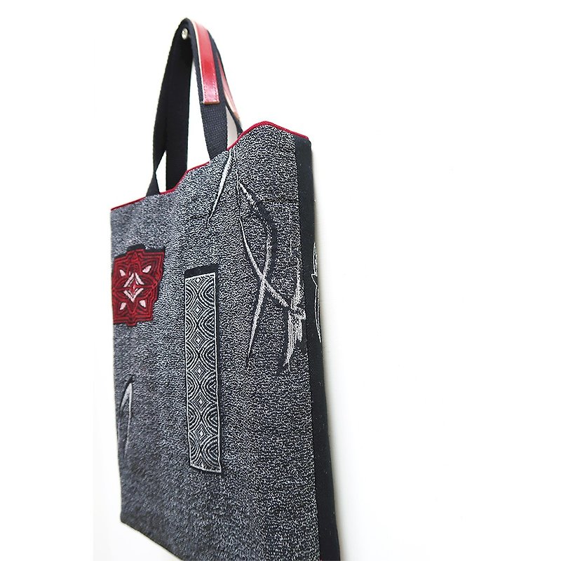 日本手织布手提包创作 绣花 水钻  - 侧背包/斜挎包 - 棉．麻 