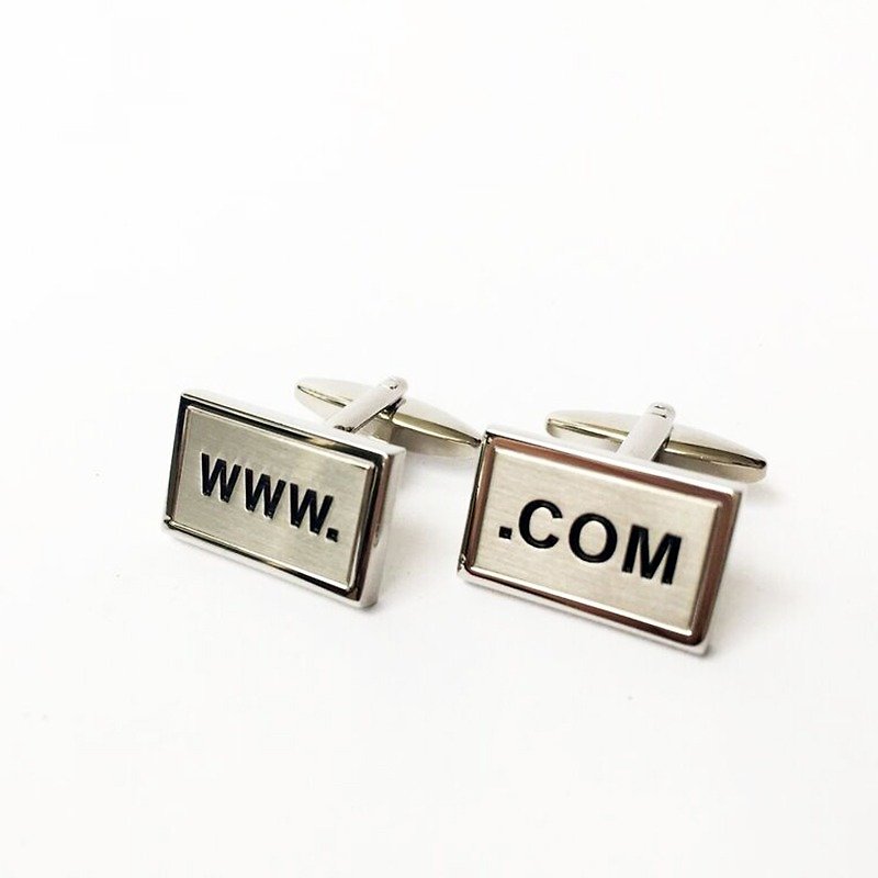 电脑 工程 "www.",".com" 袖扣 cufflink - 袖扣 - 其他金属 