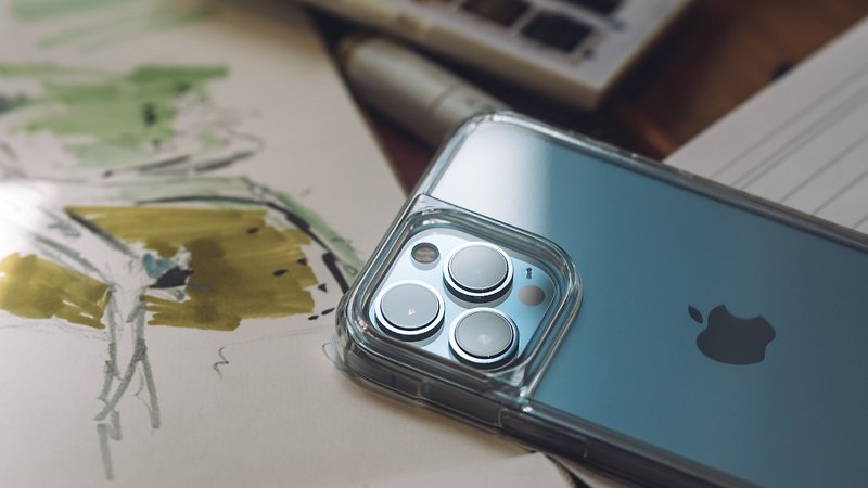 LINKASEAIR iPhone13 Pro Max 6.7寸防摔抗菌玻璃壳 透明 - 手机壳/手机套 - 玻璃 透明