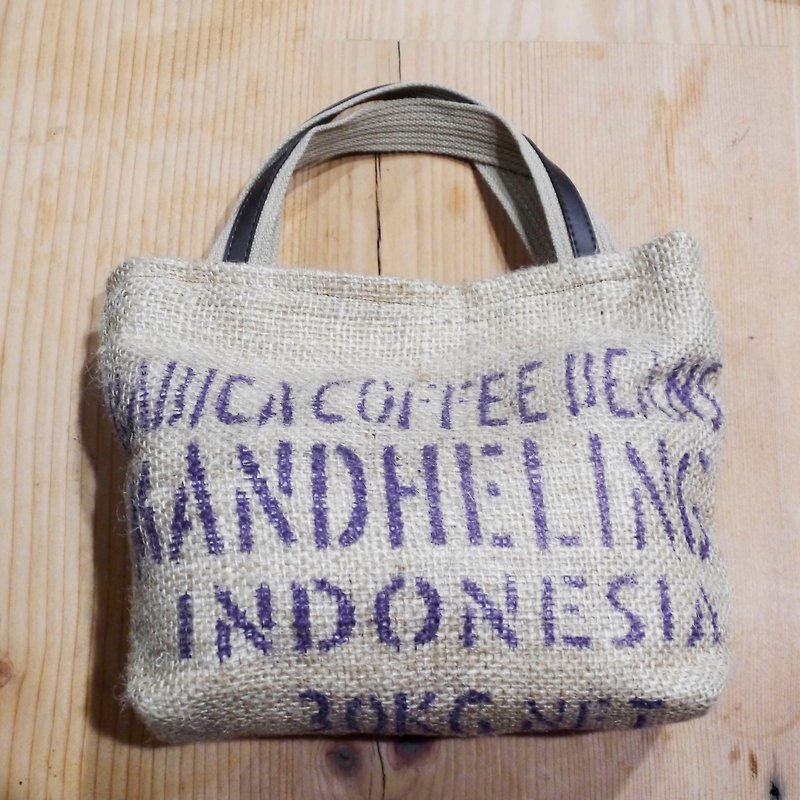咖啡包包文创-咖啡麻布袋手提包CL004(全馆含税价)-咖啡包包系列 - 手提包/手提袋 - 棉．麻 