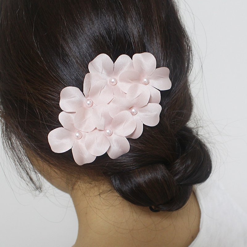 Pink CherryBlossom elegance hairpin - 发饰 - 聚酯纤维 粉红色