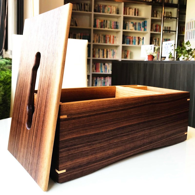 【乐思设计】 实木面纸盒 卫生纸盒 笔筒 置物区 - 纸巾盒 - 木头 