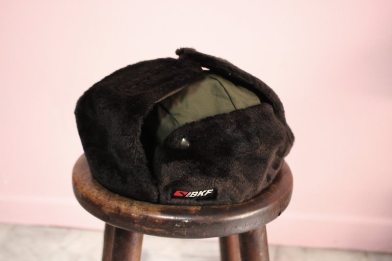 Made in Italy(意大利制里标)咖啡色绒毛绿色帽3554(圣诞礼物) - 帽子 - 聚酯纤维 绿色