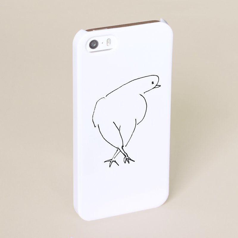 足バッテンドリ スマホケース 白 機種選べます トリ 鳥 ハト 鳩 インコ iPhone Android Xperia - 手机壳/手机套 - 塑料 白色