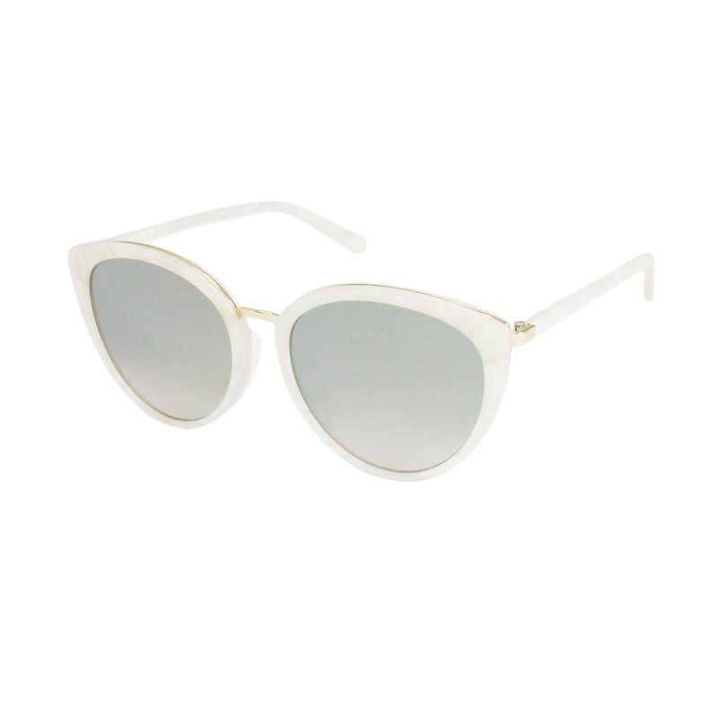 手工意大利板材 白云石纹 太阳眼镜 - 眼镜/眼镜框 - 塑料 白色