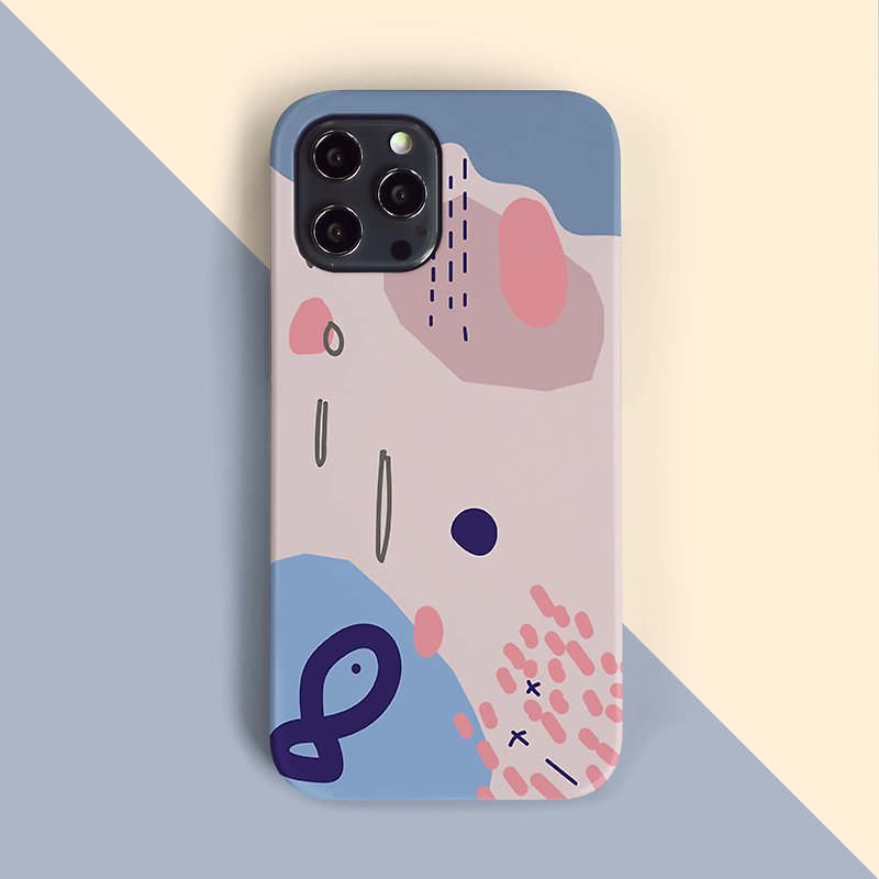Fun fish Abstract Phone case - 手机壳/手机套 - 塑料 多色