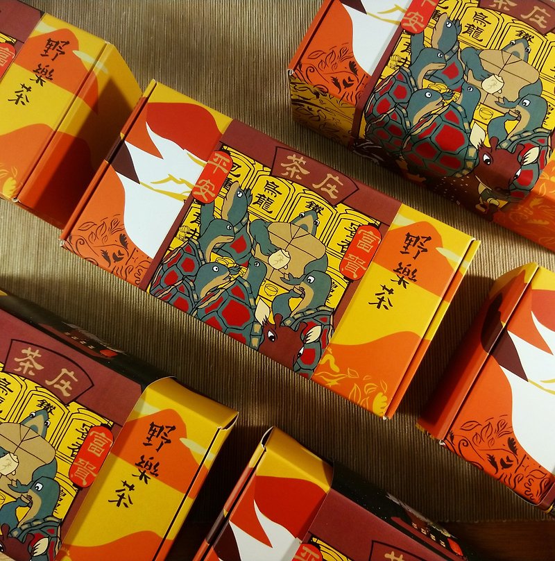 茶叶礼盒-【野乐茶】太极茶包—龙年综合茶包纪念礼盒(8入) - 茶 - 植物．花 红色