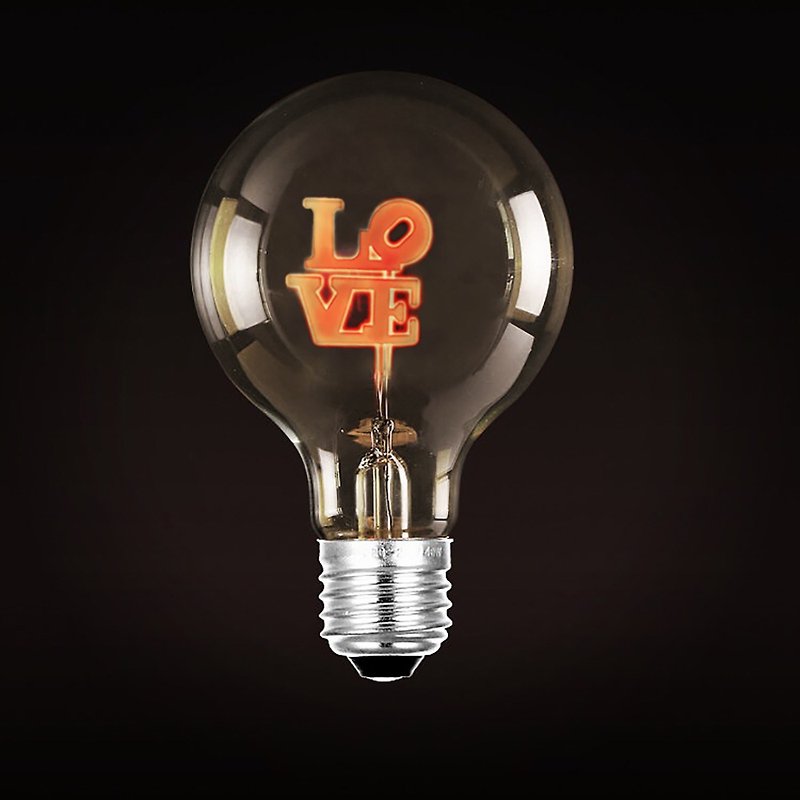 装饰气氛·图案灯泡·LOVE灯泡│Good Form·好造形 - 灯具/灯饰 - 玻璃 橘色