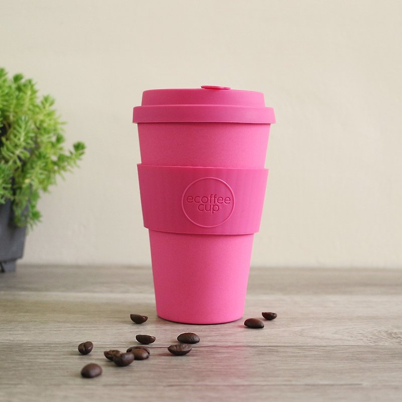 Ecoffee Cup | 14oz环保随行杯(蜜桃红) - 咖啡杯/马克杯 - 其他材质 黑色