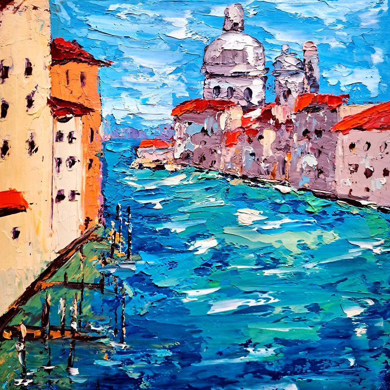 威尼斯绘画意大利原创艺术城市景观墙艺术 - 墙贴/壁贴 - 其他材质 多色