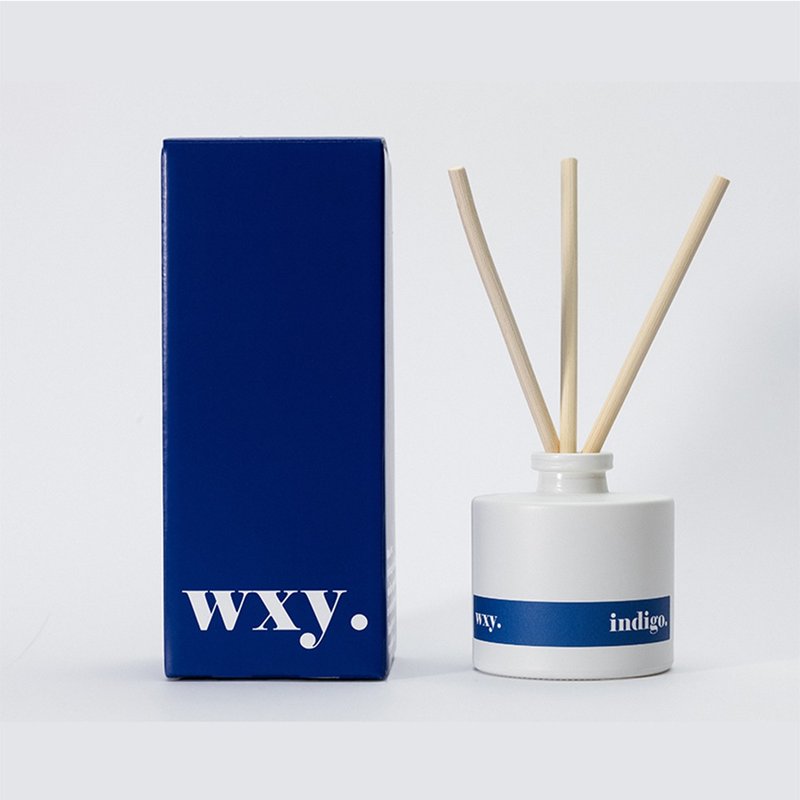 【英国 wxy】经典扩香- indigo. 迷迭香 & 杜松 /100ml - 香薰/精油/线香 - 玻璃 蓝色