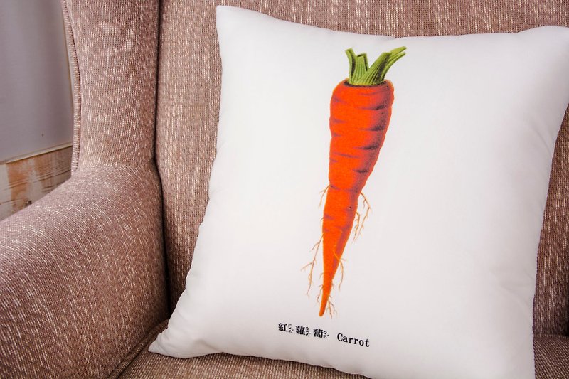 抱枕-红萝卜 Carrot 双面抱枕 - 枕头/抱枕 - 聚酯纤维 红色