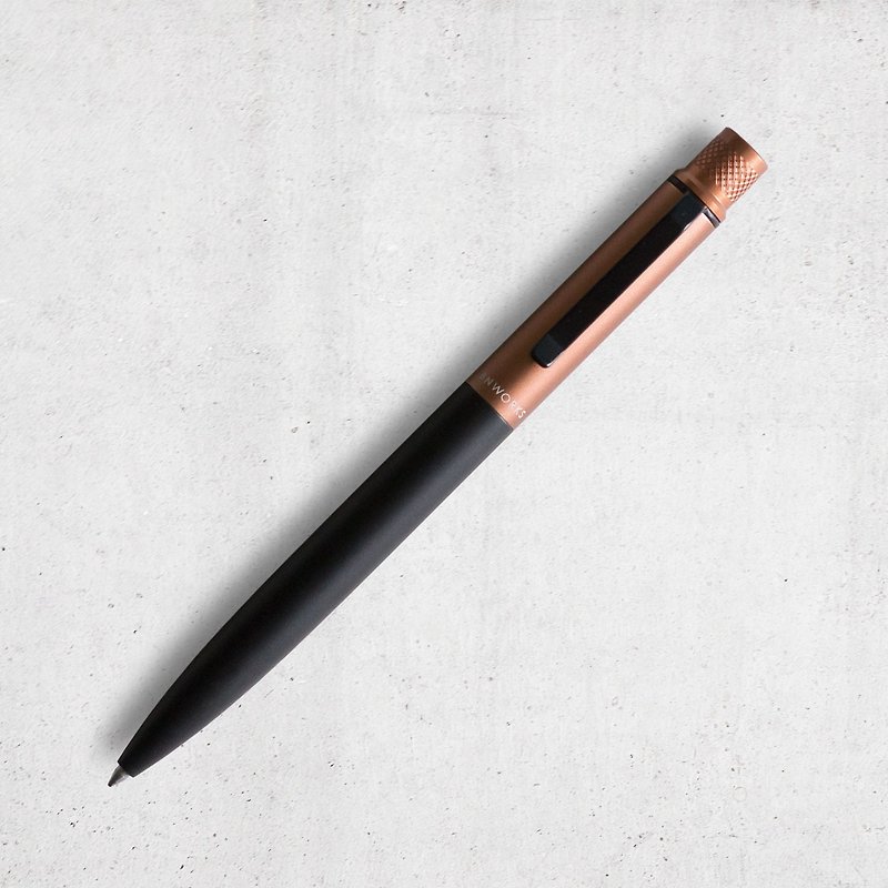 双料系列 电容宝珠笔 (玫瑰金/黑) 含客制化刻字 - 钢珠笔 - 其他金属 