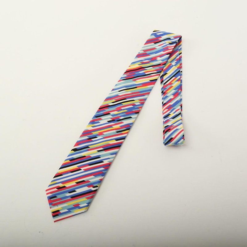 color bars tie multi　ネクタイ - 领带/领带夹 - 棉．麻 多色