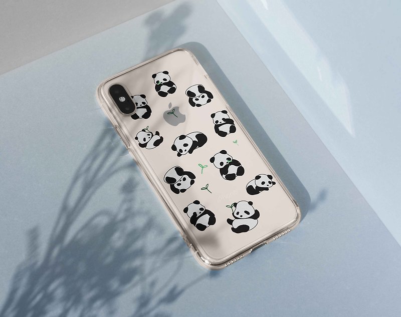 熊猫猫熊水晶透明果冻手机壳软壳保护壳iPhone X 8 8 plus 7 7+ - 手机壳/手机套 - 硅胶 透明