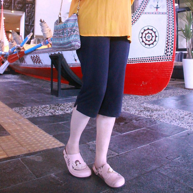 [兰屿情歌]拼板舟的少女｜Taroko超轻童趣手工鞋 - 女款休闲鞋 - 聚酯纤维 多色