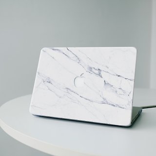 香港品牌 Sell Good 原创大理石纹理 MacBook 保护壳 - 雪花白