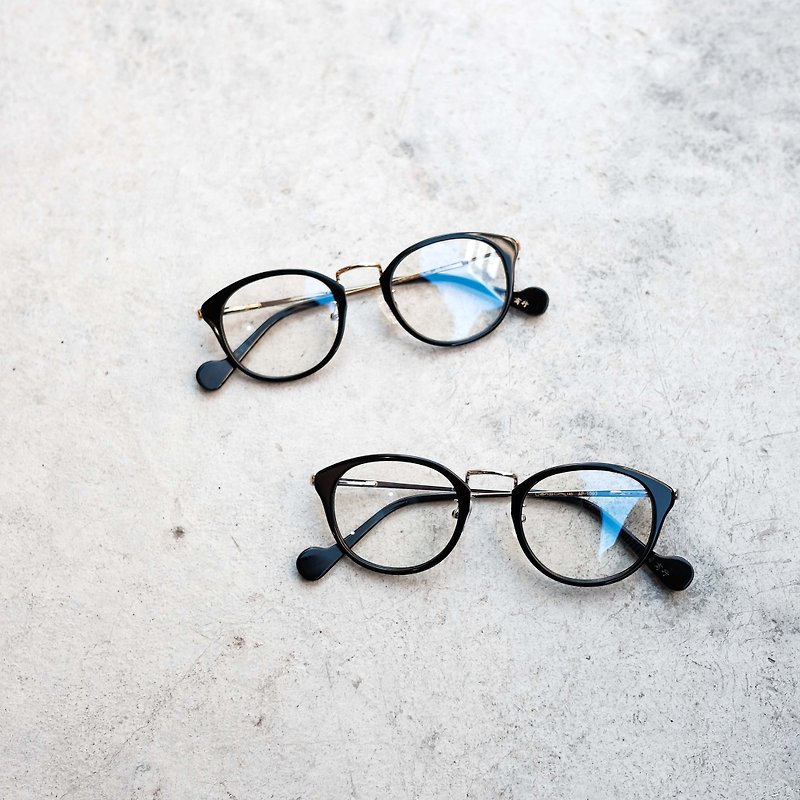 【目目商行】日本中金复古框 眼镜 镜框 黑银 - 眼镜/眼镜框 - 其他材质 多色
