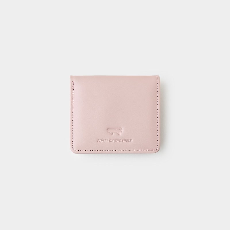 pinsel mini wallet : pastel pink - 皮夹/钱包 - 真皮 粉红色
