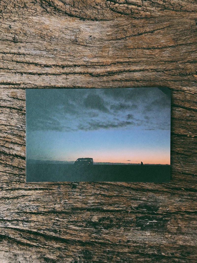 世界的风景。冰岛的旷野暮光 摄影明信片 青青的岛 - 卡片/明信片 - 纸 