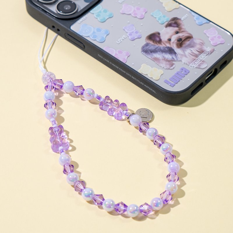 Gummy Bear Phone Charm - 挂绳/吊绳 - 其他材质 紫色