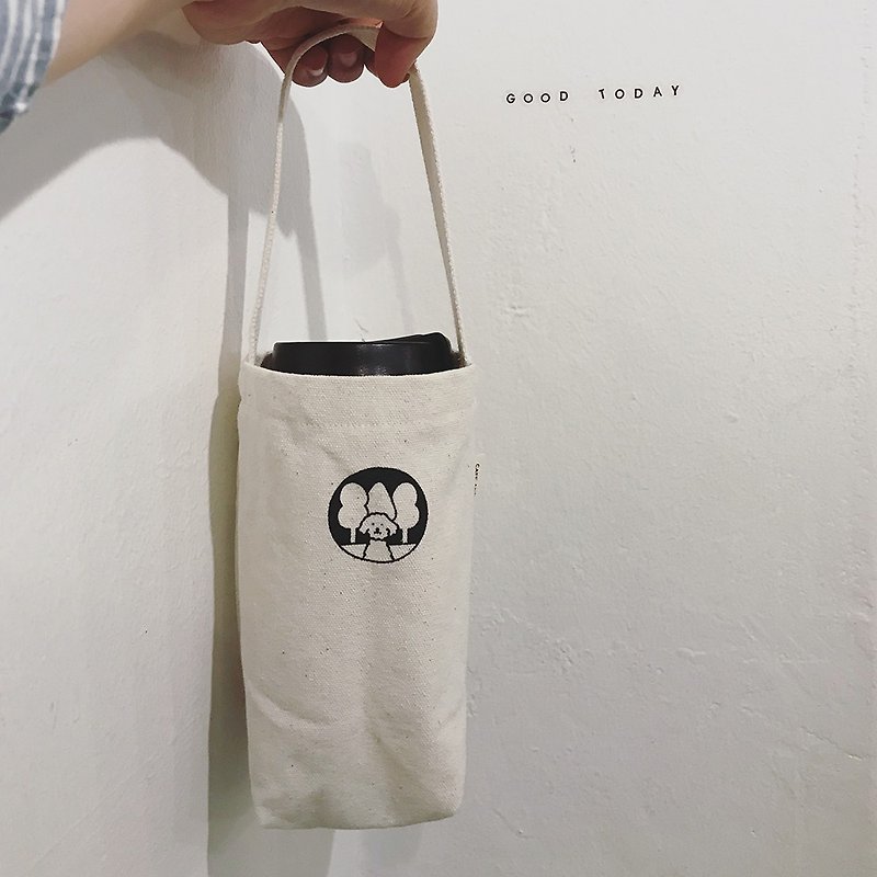 Tumbler bag | Mori's Forest - 手提包/手提袋 - 棉．麻 白色