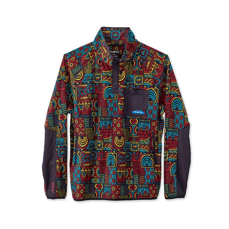 【西雅图 KAVU】Teannaway 保暖刷毛半开襟上衣 霓虹气氛 #5065 - 男装针织衫/毛衣 - 聚酯纤维 多色