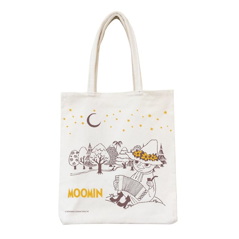 Moomin噜噜米授权-野餐包【仲夏之夜】 - 手提包/手提袋 - 棉．麻 黄色