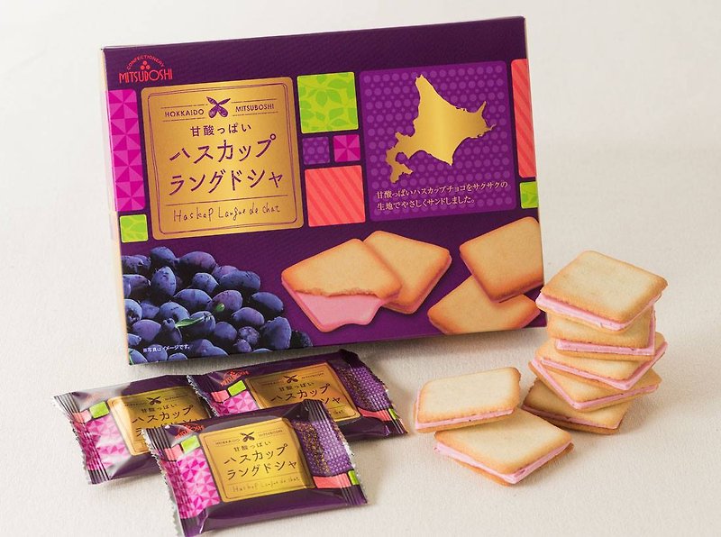 Mitsuboshi 蓝靛果白巧克力饼干 - 零食/点心 - 其他材质 