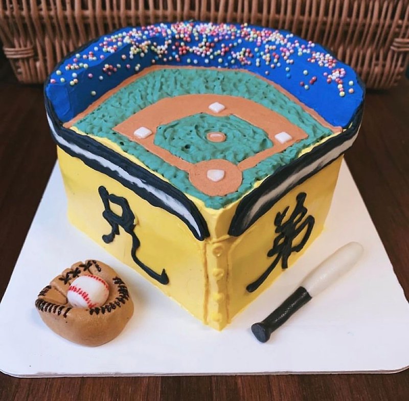 【定制化蛋糕】棒球场造型立体蛋糕 戚风蛋糕 生日蛋糕　翻糖蛋糕 - 蛋糕/甜点 - 新鲜食材 