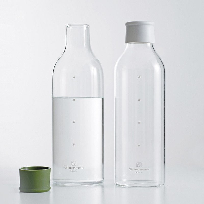 【限量绝版品】日本霜山 高透耐热玻璃冷水瓶-500ml - 茶具/茶杯 - 玻璃 多色
