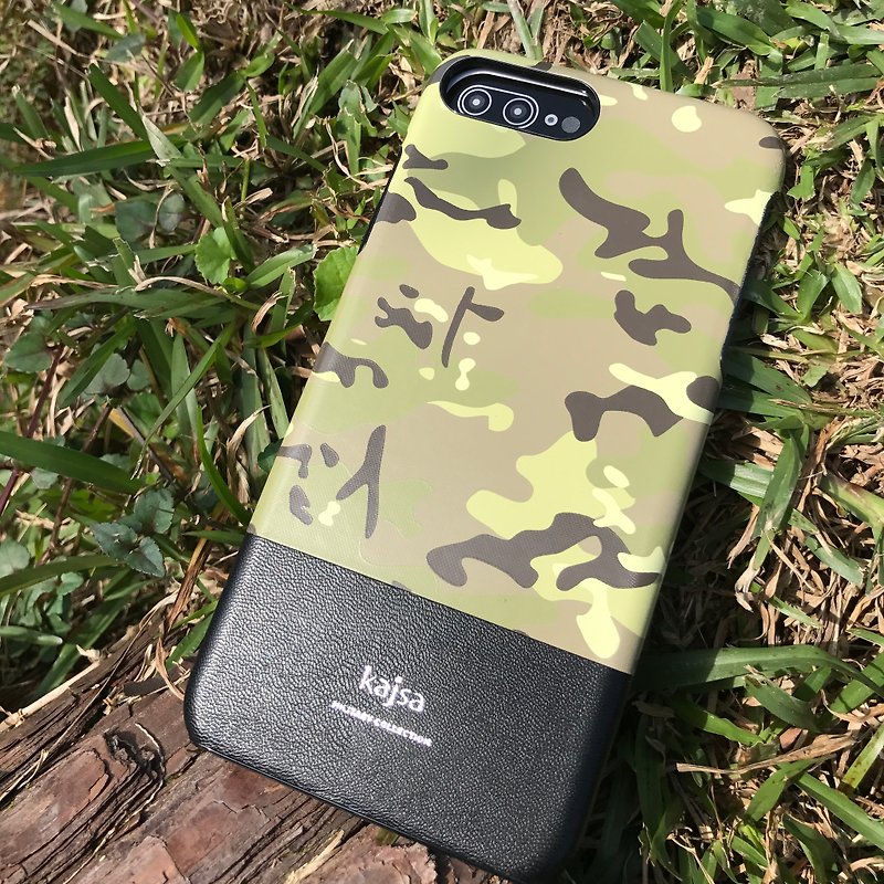 迷彩单盖手机保护壳 浅绿 - 其他 - 防水材质 绿色