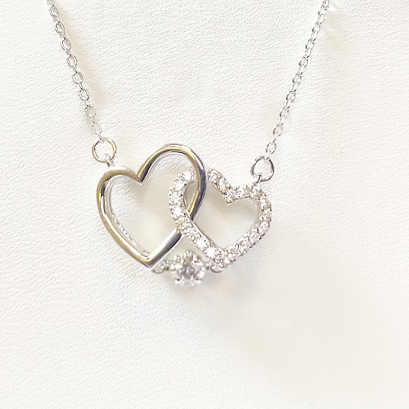 日本原装Dancing Stone悬浮闪动项链-【Pure Heart纯洁的心】 - 项链 - 纯银 银色