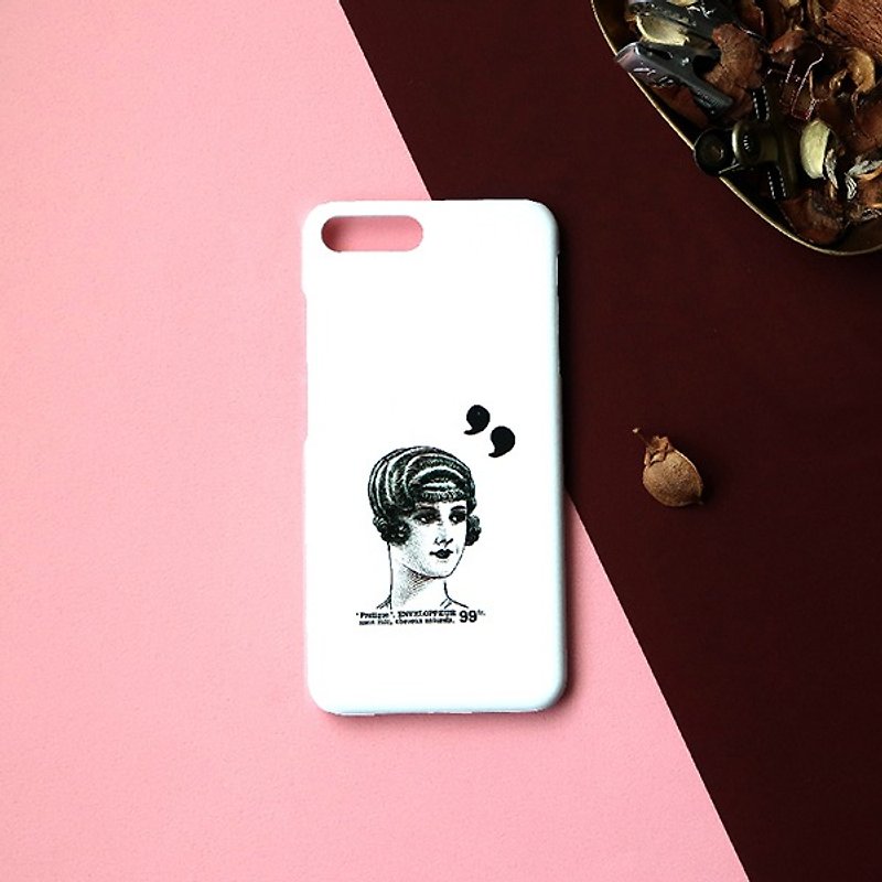 iPhone系列 法式经典复古女人手机壳 /保护套 - 手机壳/手机套 - 塑料 白色
