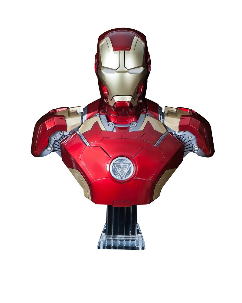 【Marvel授权限量款】 钢铁人Mark43 BUST半身胸像1:1蓝牙喇叭 - 扩音器/喇叭 - 塑料 红色