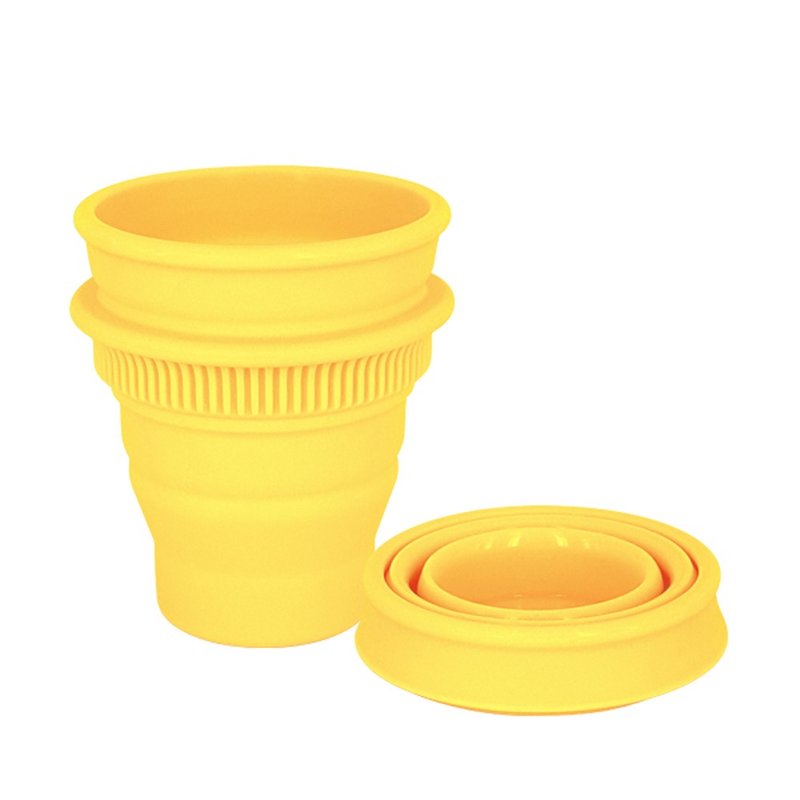 【dr.Si 硅宝巧】手握杯 硅胶杯 折叠杯 - 杯子 - 硅胶 黄色