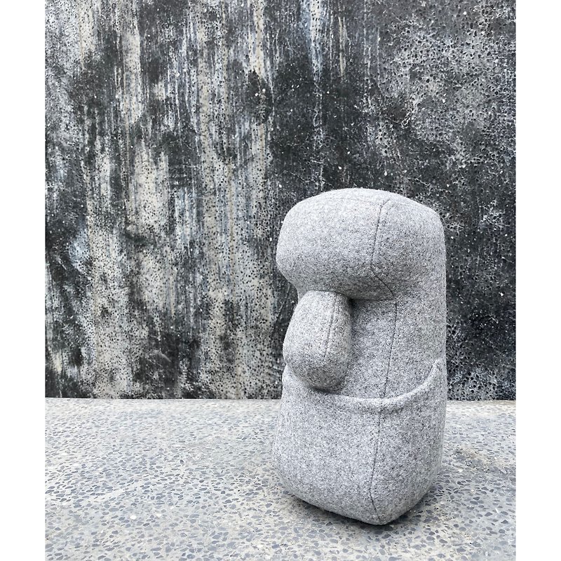 【 Smiling Moai 】摩艾石像－迷你阿摩 - 玩偶/公仔 - 其他材质 灰色
