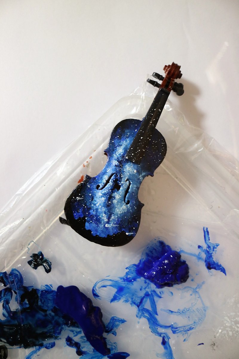 【星空提琴】 模型吊饰 原画限量 质感收藏 音乐 人 礼物 - 海报/装饰画/版画 - 防水材质 