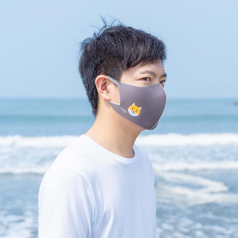 柴犬灰─3D立体透气口罩 - 口罩 - 其他材质 多色