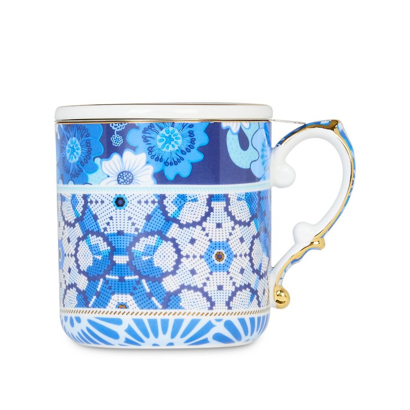【T2 tea】华丽复古系列_骨瓷马克杯(蓝色) - 咖啡杯/马克杯 - 瓷 蓝色