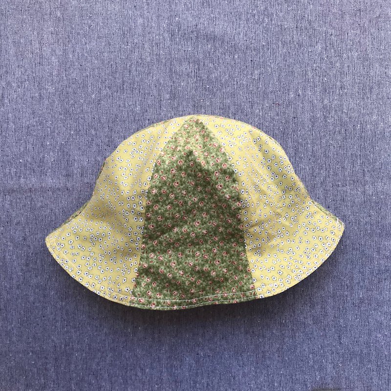 岛森家 / 童帽 / 双面帽 / 花田 - 婴儿帽/发带 - 棉．麻 绿色