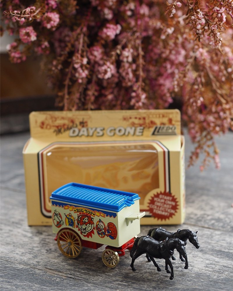 英国制早期马戏团马匹小车款 含原装盒 J - 摆饰 - 其他金属 多色