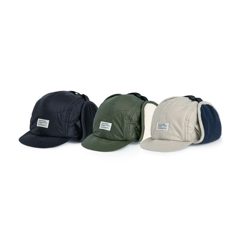 Filter017 Quilted Padded Flight Cap 衍缝铺棉机能飞行帽 - 帽子 - 聚酯纤维 多色